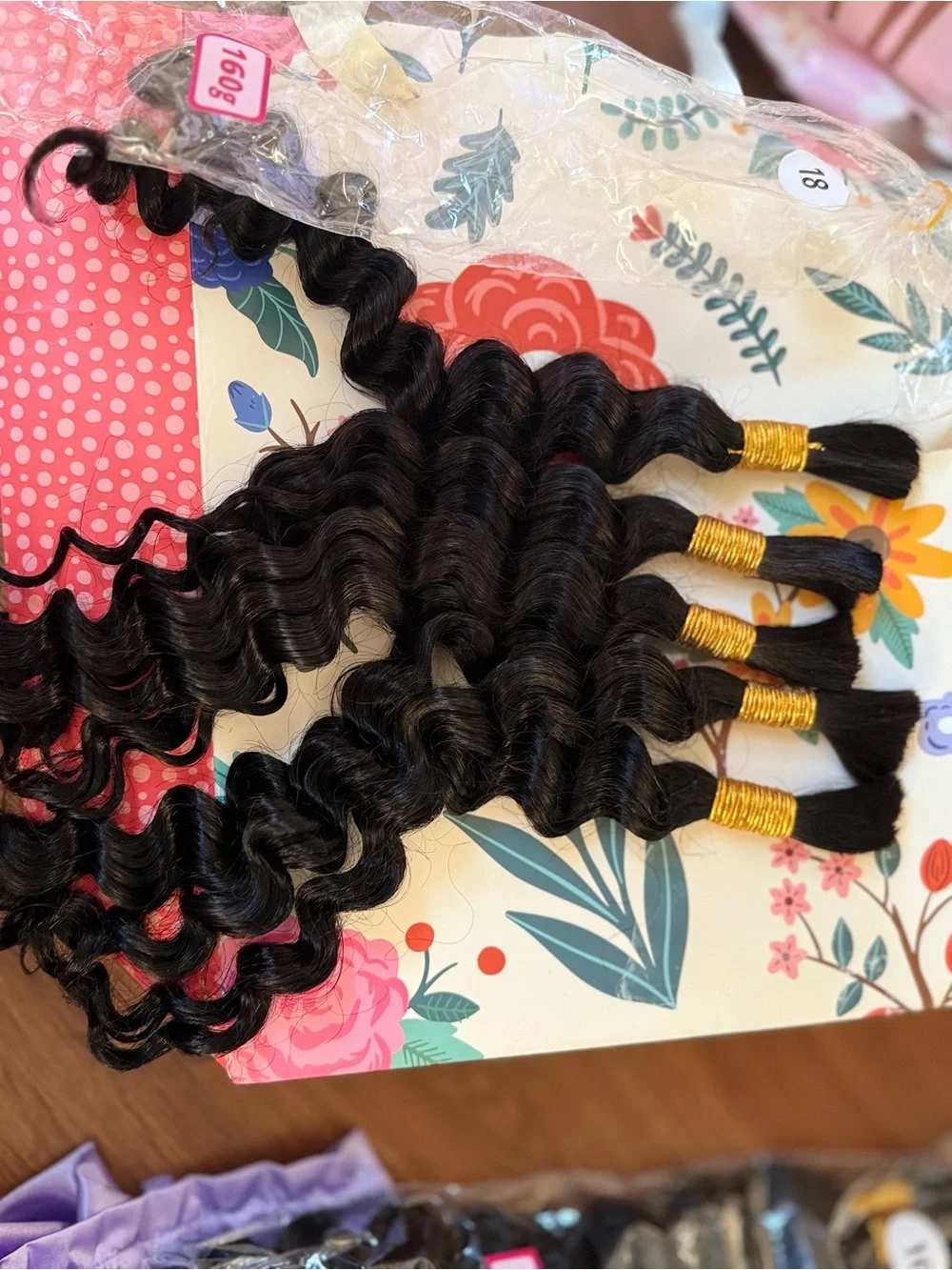 Deep Wave Clip-In Hair Extension - Natural Black